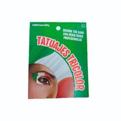 Tatuaje Facial Tricolor Maquillaje De Mexico Fiestas Patrias_0