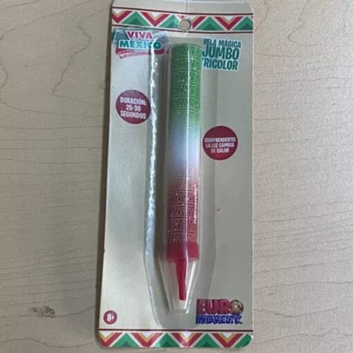 Vela Jumbo Magica Pastel Tricolor Fiestas Mexicanas 3 Pack_2