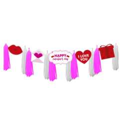 Guirnalda De Pompones Decorativa San Valentin 1.60mts 4 Pack_1