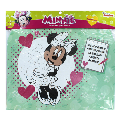 Paquete 32 Manteles Rectangulares Actividades Minnie Mouse_2