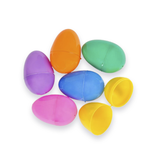 Huevos Pascua Cascarones Vacios Plasticos 12 Piezas Colores_3