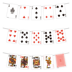 Banner Colgante Cartas Poker Casino Decoracion Fiesta 3m_0