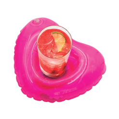 Porta Vasos Corazon Inflable Fiestas Alberca Bebidas 3pzs_0