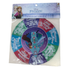 4pz Juego Girale Ruleta Frozen Para Niñas Fiestas Didactico_1